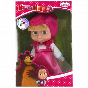 Кукла - Маша и Медведь – Маша, 15 см (Карапуз, 83030WOS (30)